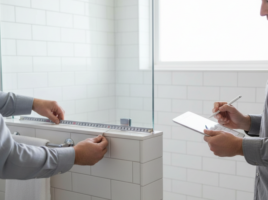 sliding shower door