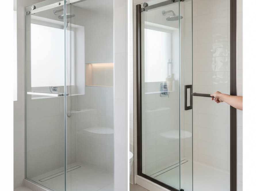 sliding shower door