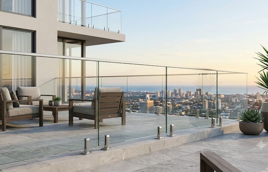 glass railing